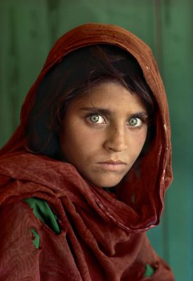 Стив Маккарри. Афганская девочка. 1984. Самая знаменитая фотография на Kodachrome