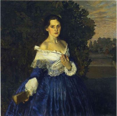 К. Сомов. Портрет Елизаветы Мартыновой (Дама в голубом). 1900