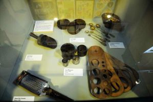 Лондон, Музей садоводства. Инструменты для калибровки и фасовки семян