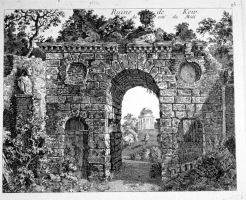Руинная арка в Кью (вид с юга) на гравюре Уильяма Чемберса...